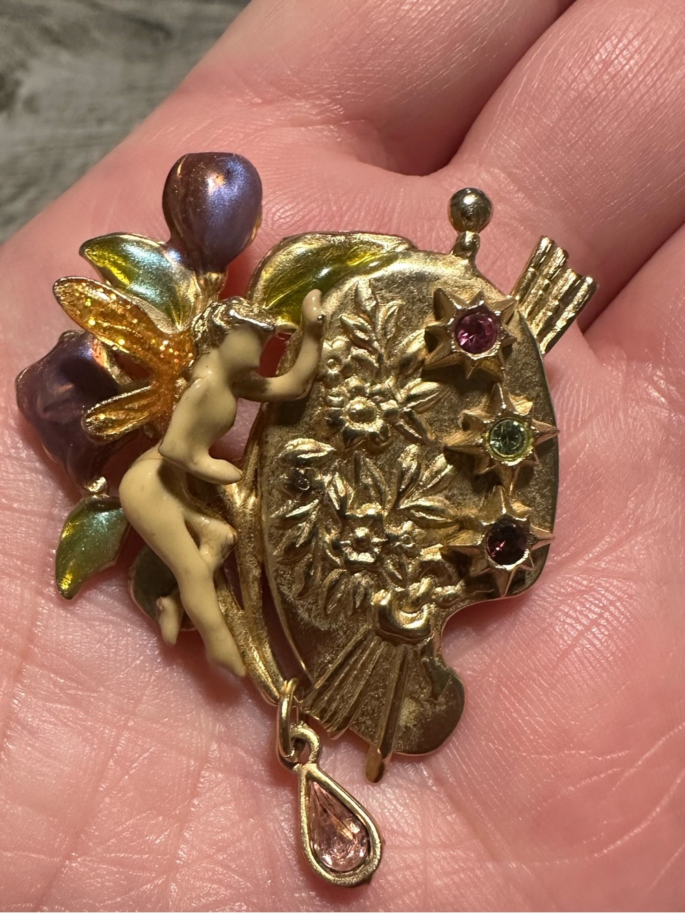 Vintage Fairy Pin